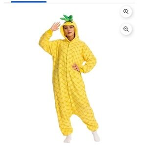 Pineapple Onesie Pajamas Hooded Sleepwear